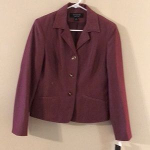 Signature by Larry Levine blazer size 6 Fall Red